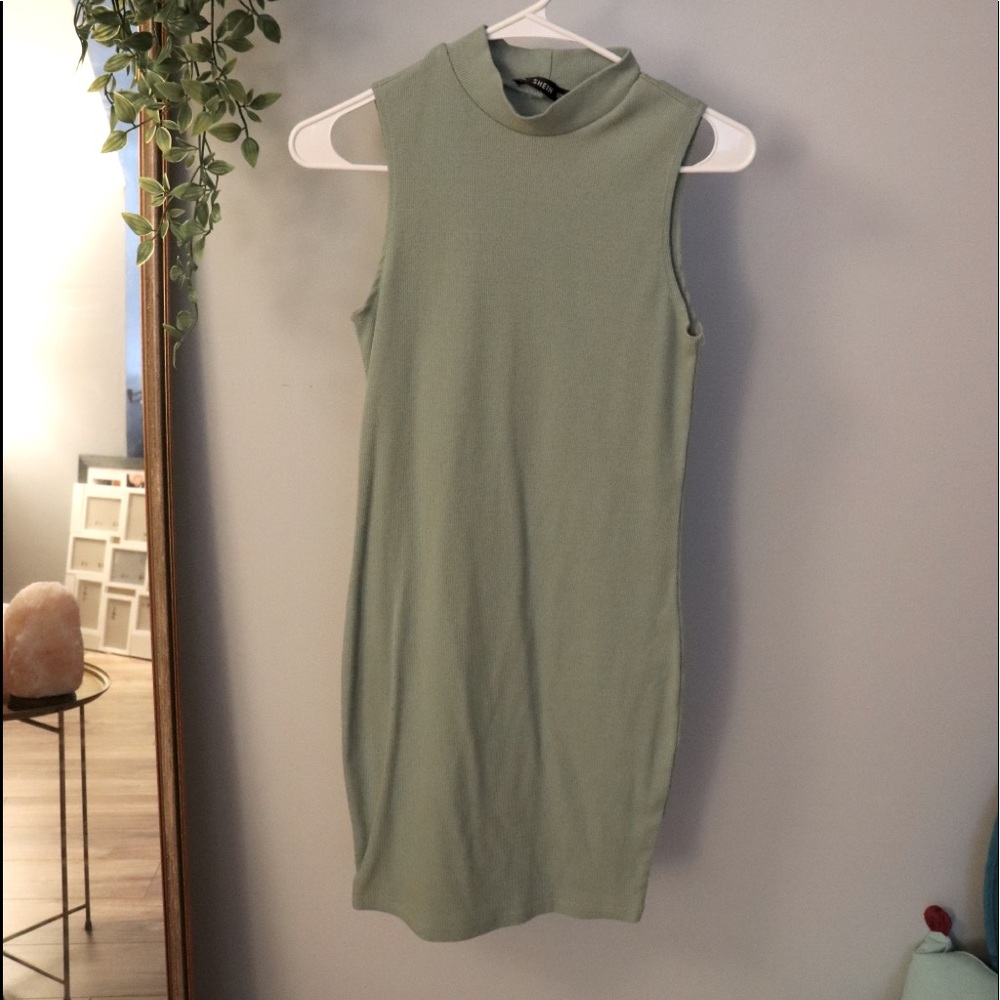 Sage green turtleneck